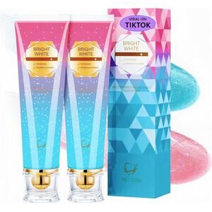 2 Pk Niacinamide Whitening Toothpaste, Kimralur Intensive Fluoride-Free Formula